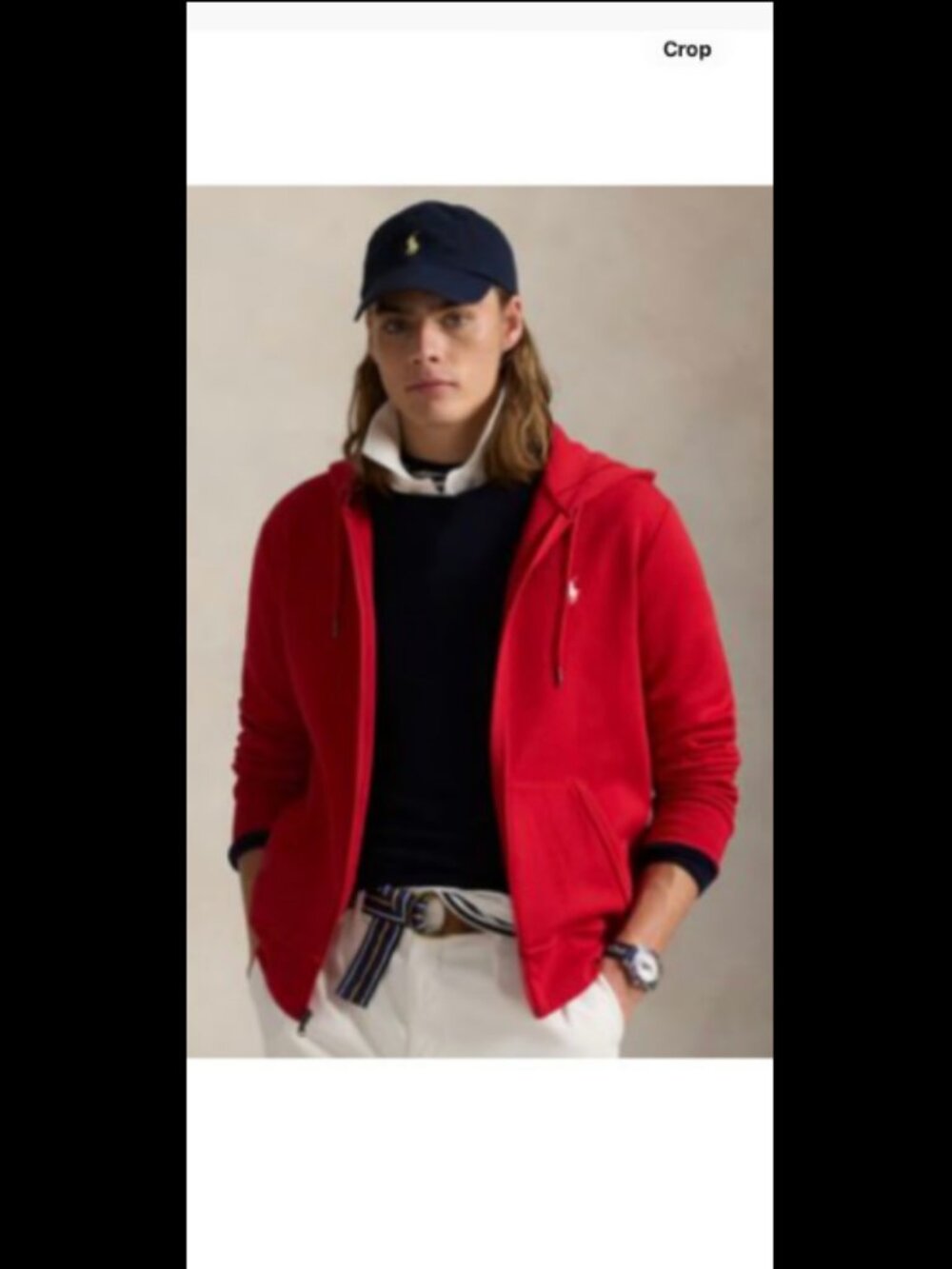 Polo Ralph Lauren Double‑Knit Full‑Zip Hoodie Red NWT Men’s XXL  #750 - B186